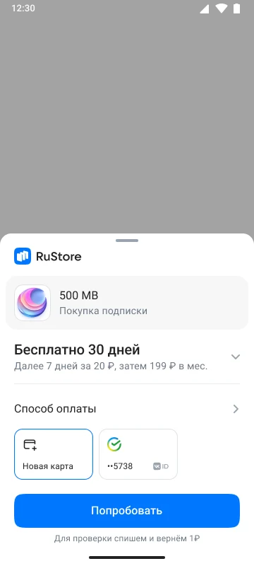 Подписка с бесплатным и льготным периодом