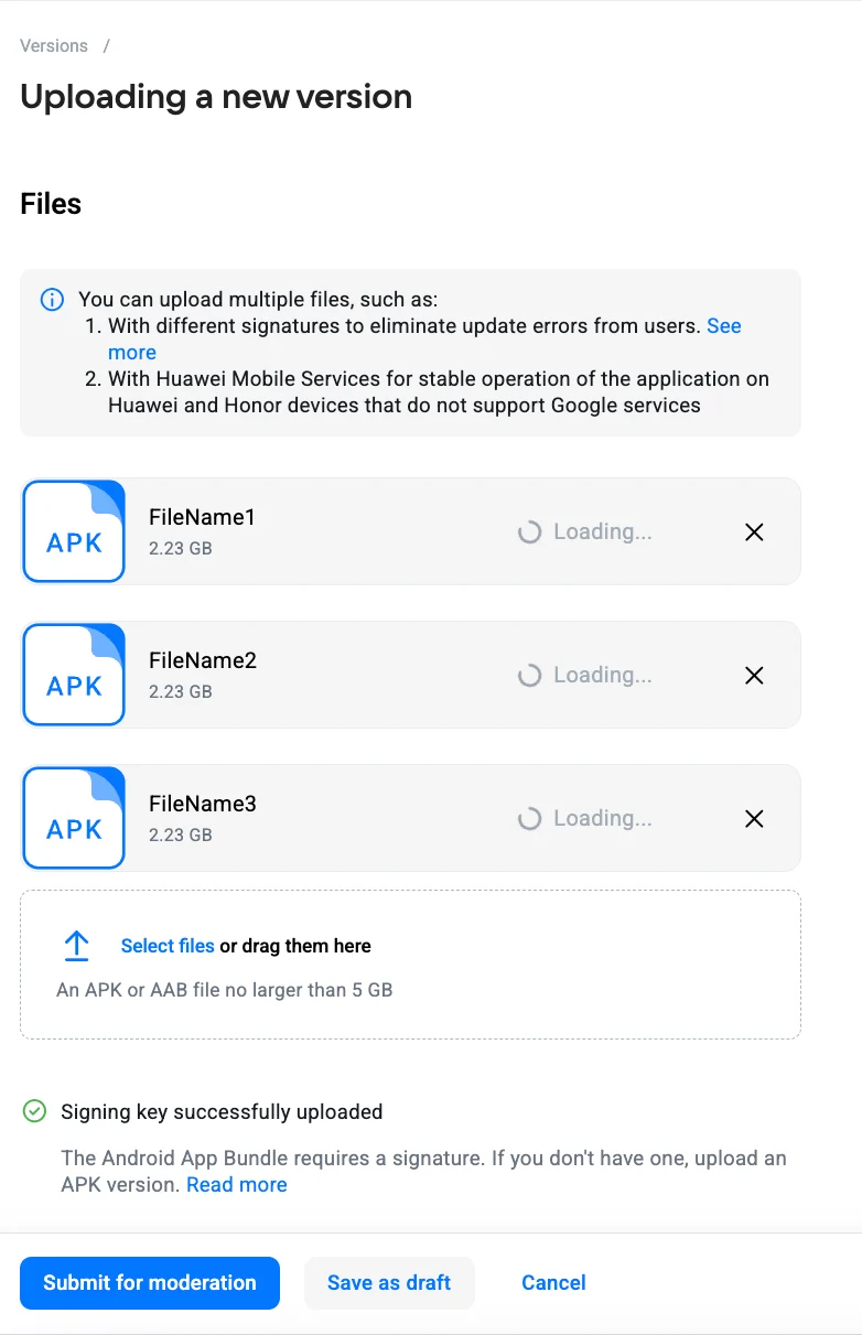 File upload in progress